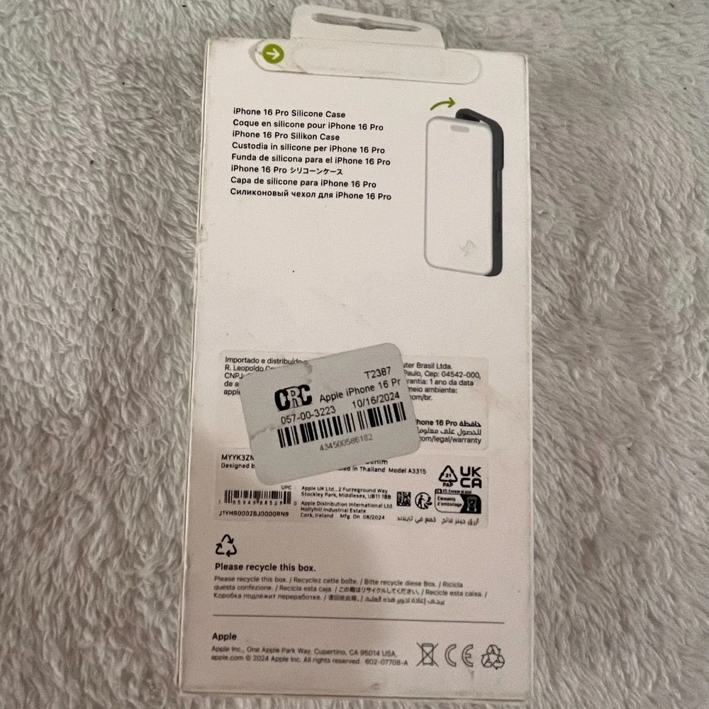 Apple iPhone 16 Pro Silicone Case MagSafe & iFrogz Eco Shield Screen Protector